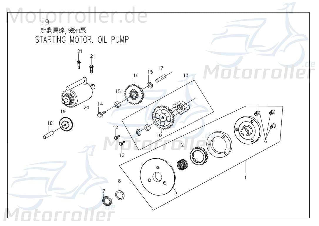 PGO Unterlegscheibe 22x31x2,5mm G-Max Distanzscheibe Roller 92142200000 Motorroller.de Distanzhalter U-Scheibe Washer Beilagscheibe Ausgleichsscheibe