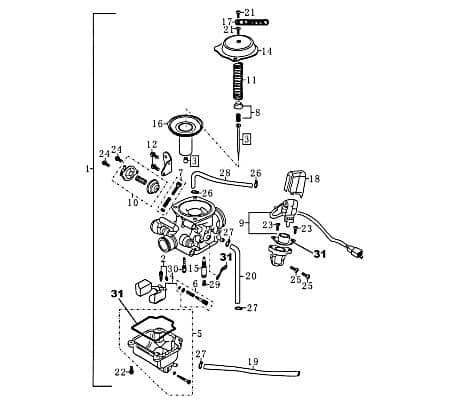 Clip 78703 für Rex Speedy-125-Qm125T-10A-125Ccm-4Takt