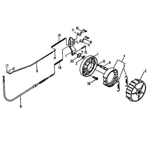 Bremsnockenhebel Handbremsgriff 99682