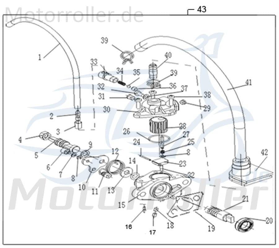 Ölpumpe komplett 1E40MB.11 von AGM-MOTORS