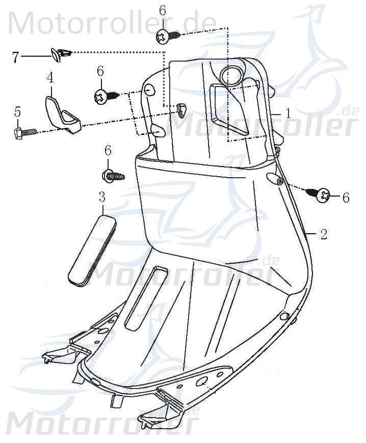 Frontteil Rex RS450 für 50ccm 4Takt