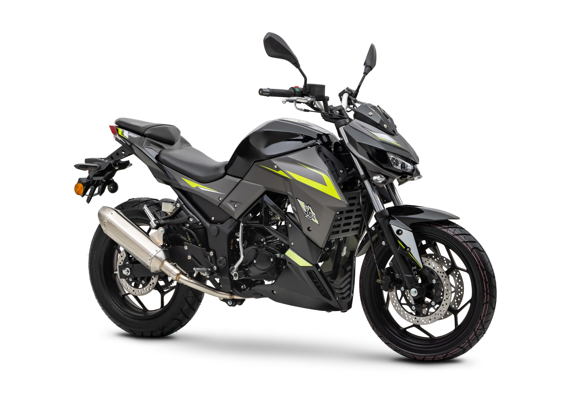 Motorrad Fighter 50 NS-RS schwarz 45 km/h Euro 5 Schaltmoped Mokick