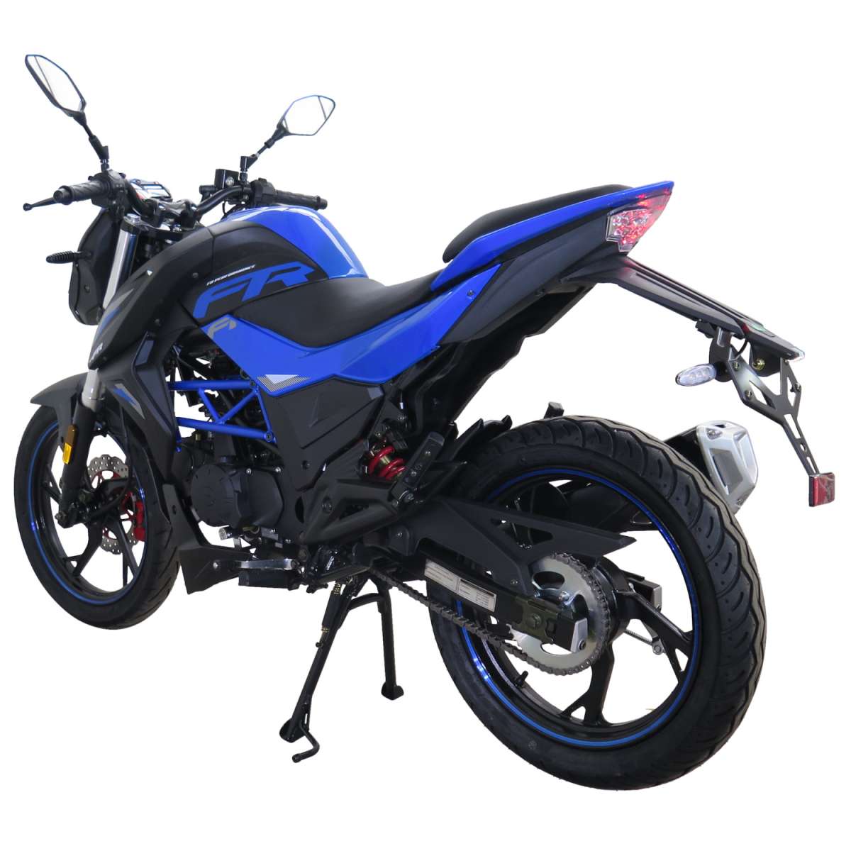 Motorrad Fighter 50 FR-S blau 45 km/h Euro 5 Schaltmoped Mokick 50ccm 4 Takt Kleinkraftrad Krad