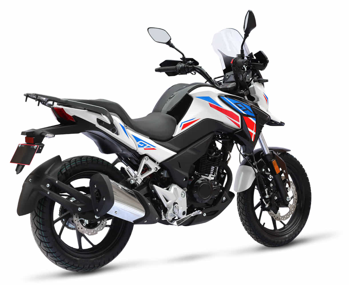 Motorrad Fighter 125 GT-S weiß 90 km/h Euro 5+ 125er Leichtkraftrad Schaltmoped Tourer