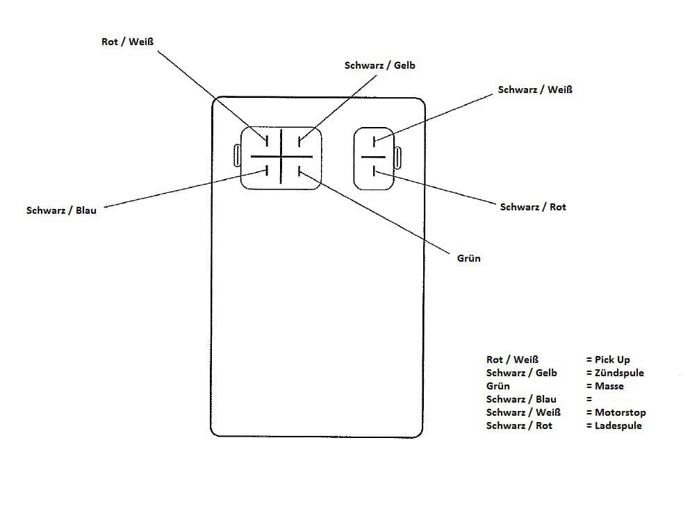CDI Zündbox 25km/h Euro2 Rex RS450 Steuergerät 50ccm 4Takt 700341 Motorroller.de CDI-Einheit Blackbox Zündeinheit 139QMB Scooter RS500 QM50QT