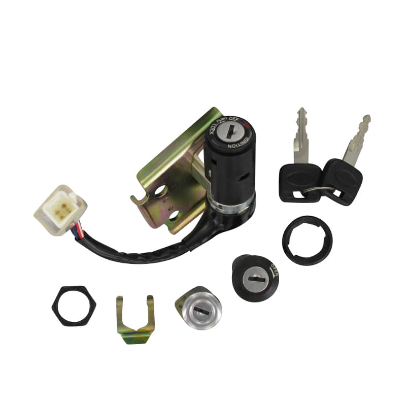 PGO T-Rex 50 Schlosssatz Zündschloss 50ccm 2Takt C1551005000 Motorroller.de Tankverschluss Tank-Verschluss Tank-Deckel Schloss-Set Zünd-Schloss