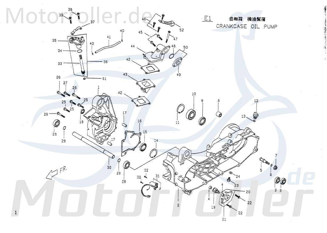 PGO Big Max 50 Sechskantschraube 125ccm 4Takt 90190602200 Motorroller.de M6x22mm Befestigung Halter Halterung Flachkopfschraube Sechskant-Schraube