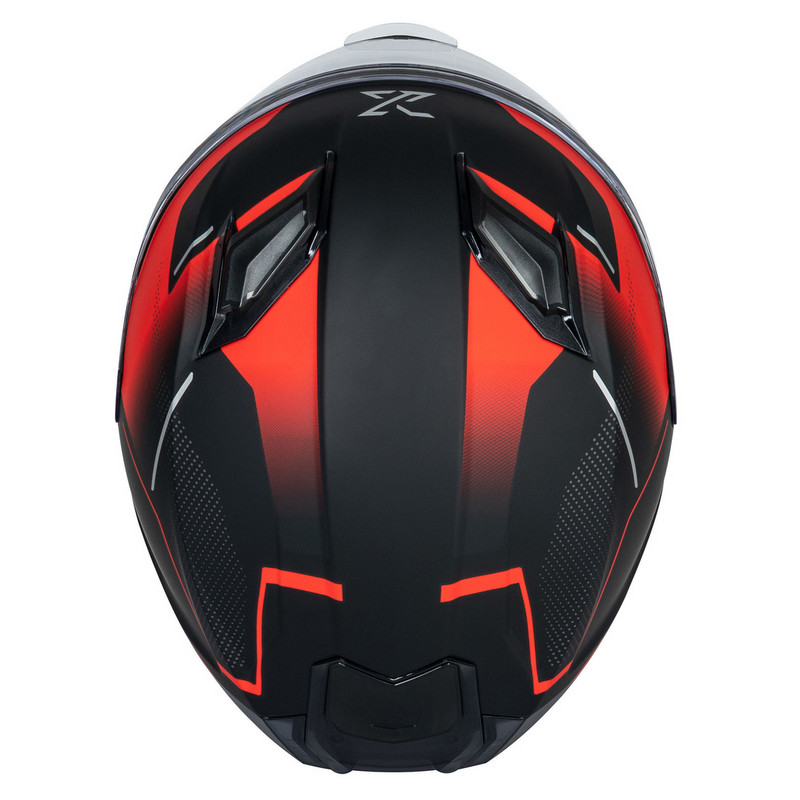 Helm "SX-82.03/R1" Integralhelm schwarz-rot matt Gr. 55/56/S Motorradhelm Rollerhelm Scooterhelm Schutzhelm Sturzhelm