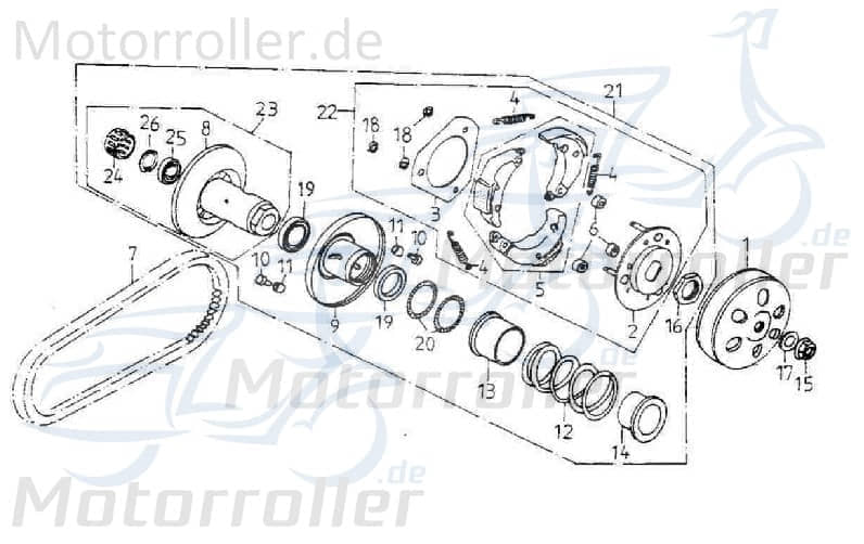 Adly Druckfeder GK 125 Spiralfeder Druck-Feder 125ccm 4Takt Motorroller.de Spiral-Feder Springfeder Kompressionsfeder Buggy Ersatzteil Service