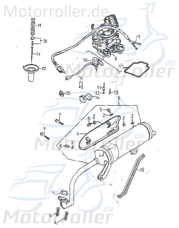 Schraube M 8 x 32 96000-08032 von Adly
