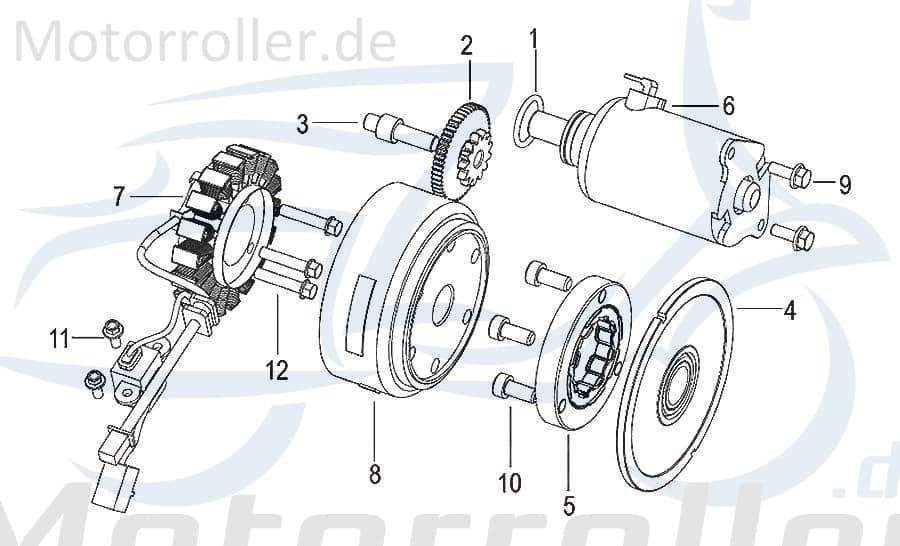 SMC Schraube M8x18mm Generic Zion 125 4Takt 290013000000 Motorroller.de Innensechskant-Schraube Innensechskantschraube Maschinenschraube Scooter