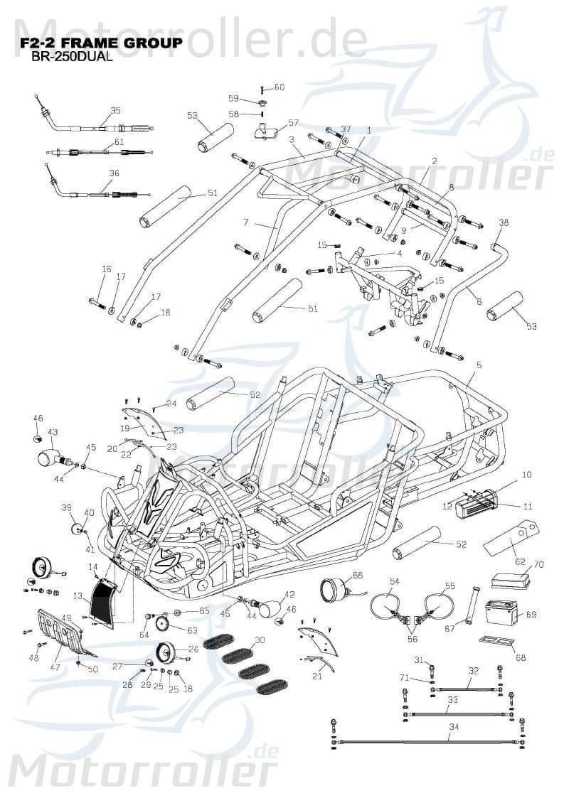 PGO Werkzeugkit Bugrider 250 Buggy 250ccm 4Takt B77065400001 Motorroller.de PGO 250ccm-4Takt Ersatzteil Service Inpektion Direktimport
