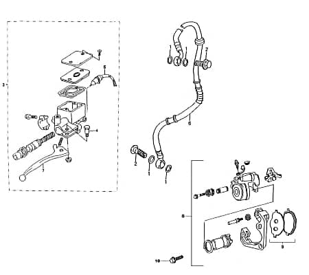 Bundschraube Rex RS700 Maschinenschraube Roller 50ccm 4Takt Motorroller.de Flanschschraube Flansch-Schraube Maschinen-Schraube Bund-Schraube Scooter