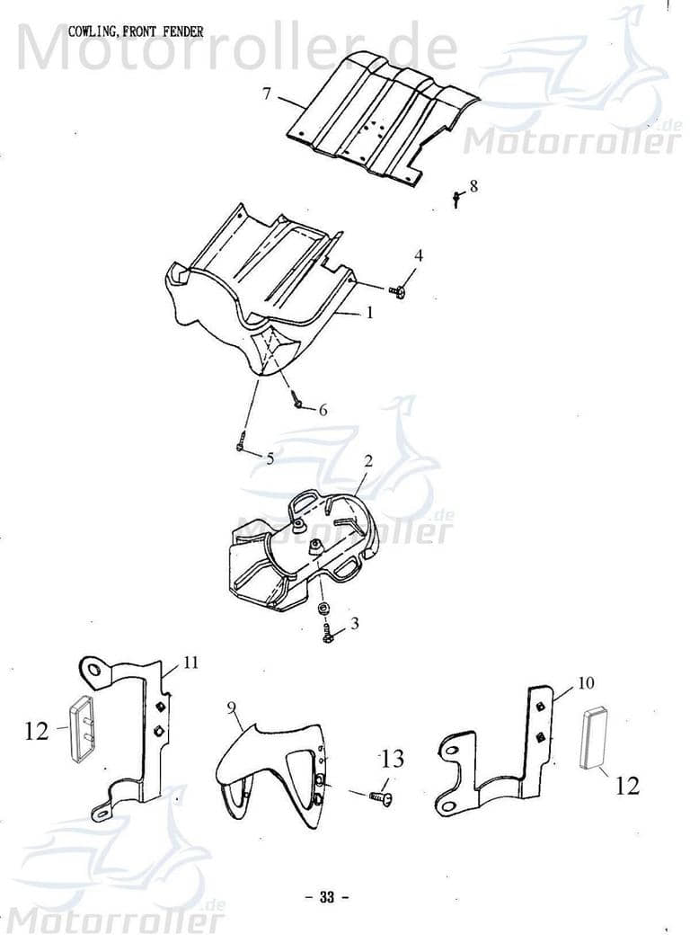 Schraube 93701-06018 original von Adly