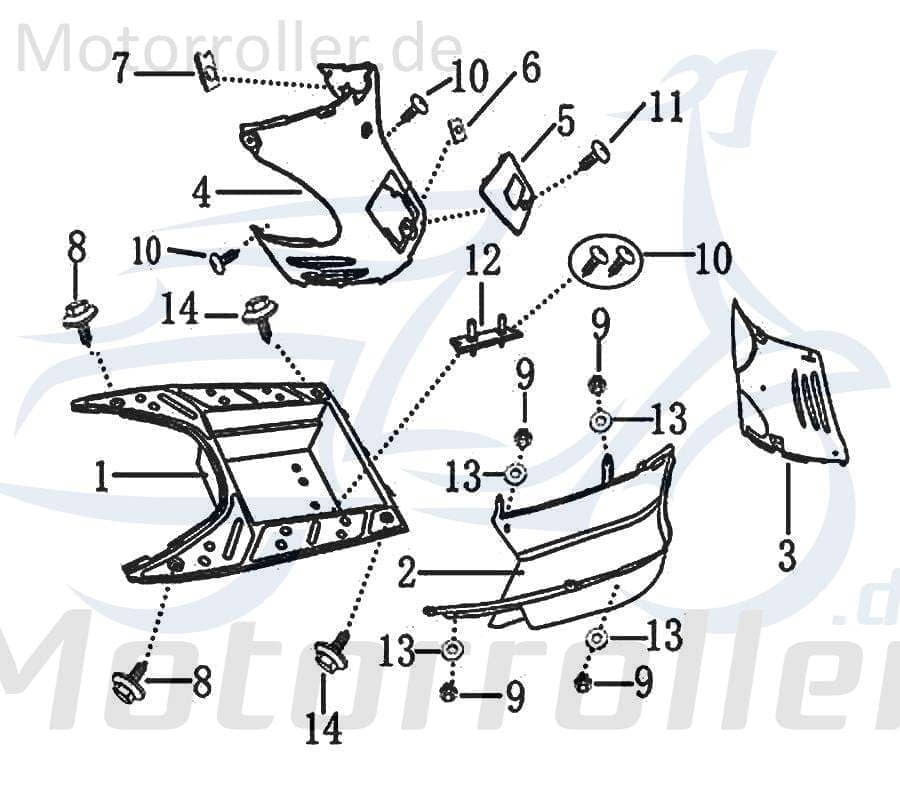 Bundschraube M6x20mm Jonway Insignio 250 DD 9120406020-1 Motorroller.de Maschinenschraube Flanschschraube Flansch-Schraube Maschinen-Schraube Scooter