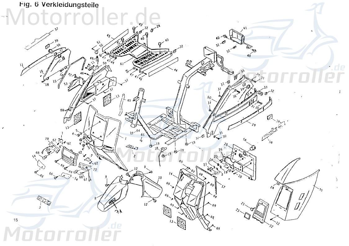 PGO Star 50 Aufkleber Beinschild Sticker Dekor Roller B3000012008 Motorroller.de Dekor-Aufkleber Klebeetikett Star 50 2 Mokick Ersatzteil Service