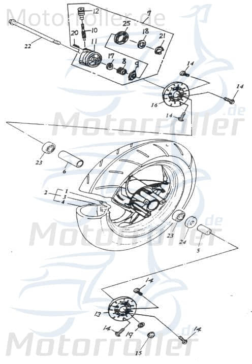 Vorderradfelge nackt, Alu 42701-125-000