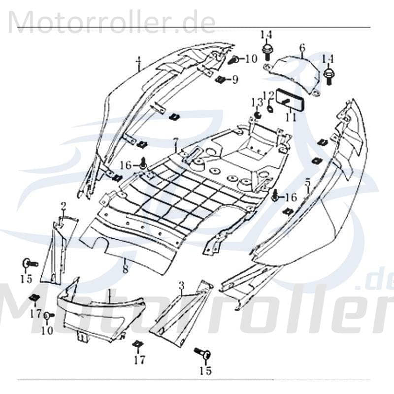 Kreidler STREET 125 DD FEDER Dämpfung 125ccm 4Takt FIG.C15-5 Motorroller.de Schwingungsdämpfer Ausgleichsfeder Abfederung Masseausgleich 125ccm-4Takt