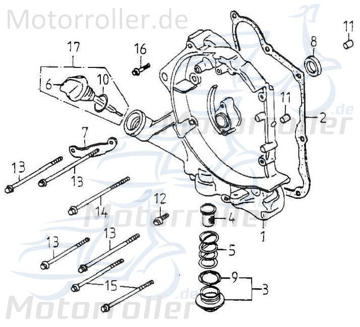 Baotian BT49QT-12C1 Rebel 50 Ölmessstab 125ccm 4Takt ABR-15650-120-000 Motorroller.de Ölmeßstab Ölpeilstab Ölstab Öl-Peilstab Öl-Messstab Ölmessung