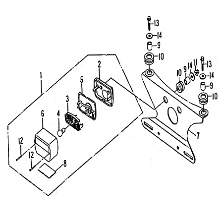 Rücklichtglas 55721-RAM-00 von SMC