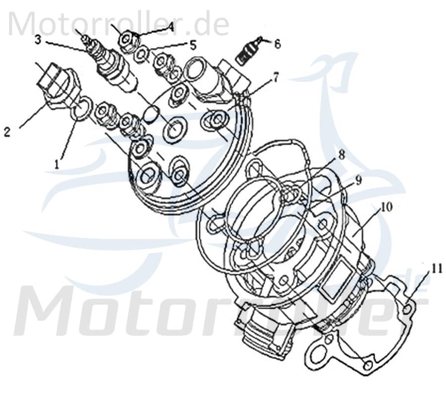 Zündkerze BR8ES 733027 von Motorroller.de