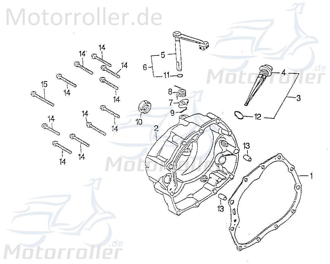 SMC Chopper 125 Gehäusedichtung 125ccm 4Takt 15221-CHP-00 Motorroller.de Abdichtung 125ccm-4Takt REX Cruiser 125 Mokick Ersatzteil Service Inpektion