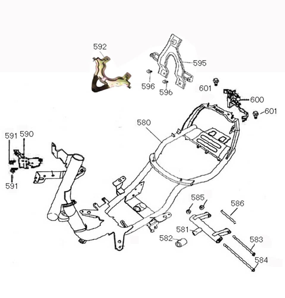 AGM GMX 460 Retro Classic Halter Hupe 50ccm 4Takt 38101-XGW-9000 Motorroller.de Hupenhalterung Scooter GMX 460 Retro Classic NF Edition Ersatzteil