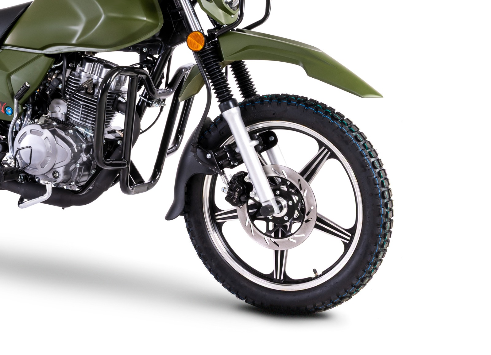 Motorrad Fighter 125 ADV-RS schwarz matt Euro 5+ Schaltmoped 125ccm 4 Takt Leichtkraftrad