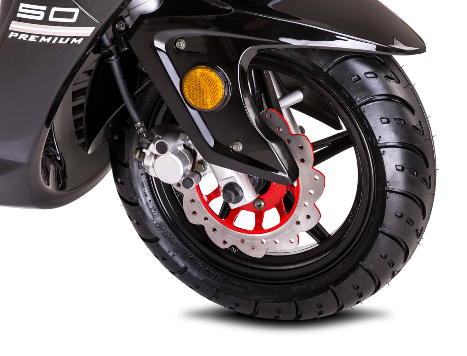 Motorroller Fighter 50 Sport RXL-R schwarz-silber 45 km/h Euro 5 Scooter Mokick Roller