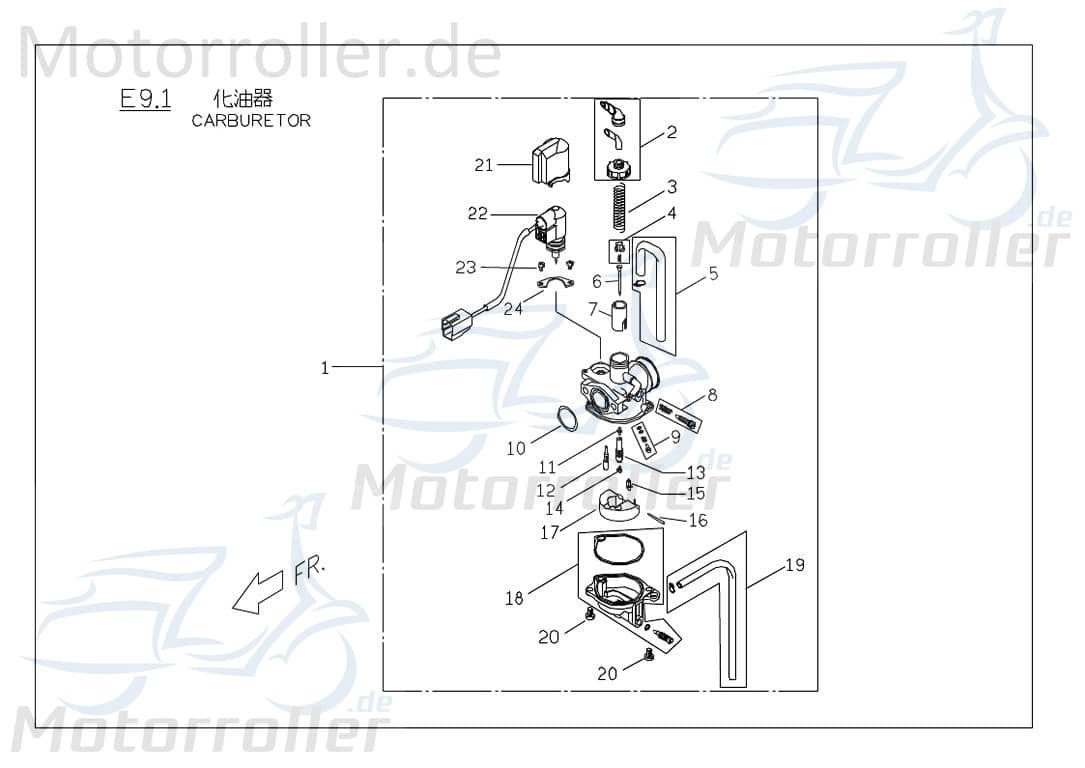 PGO Vergaserdüse Hauptdüse #85 T-Rex 50 Roller 50ccm 2Takt Motorroller.de Nadeldüse Dosierdüse Einstelldüse Haupt-Düse Nadel-Düse PGO 50ccm-2Takt