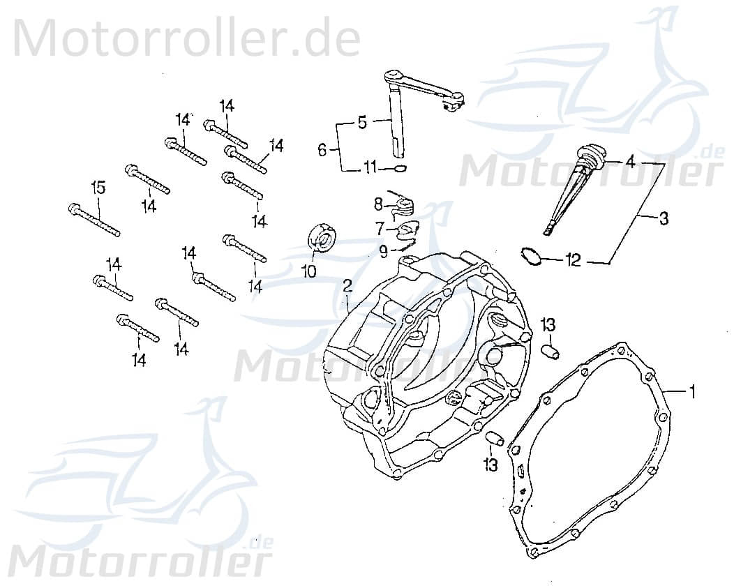 Führungshülse Arretierhülse Rex RS125 QM125T 10D 4Takt 98586 Motorroller.de Führungsbuchse Arretierbuchse Führungs-Buchse Führungs-Hülse 125ccm 4Takt