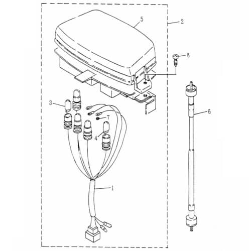 Tachometer komplett Geschwindigkeits-Anzeige 73050