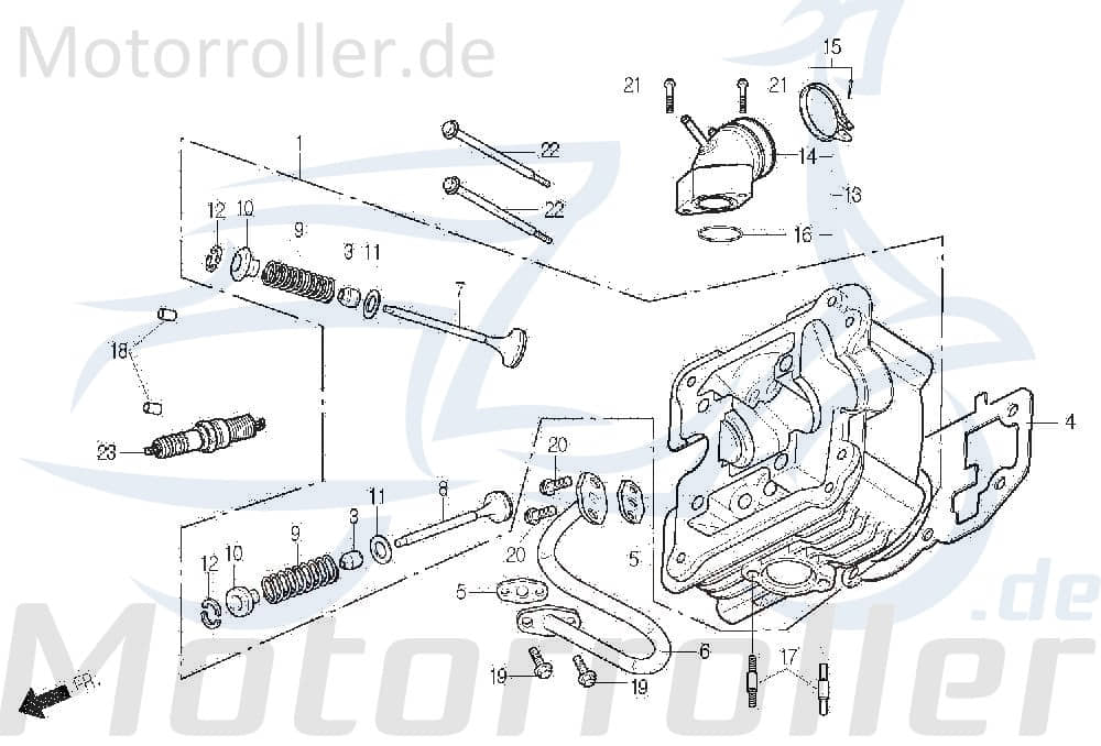 Dichtung Zylinderkopf SG Ventile DAE-12251-SA1-0000