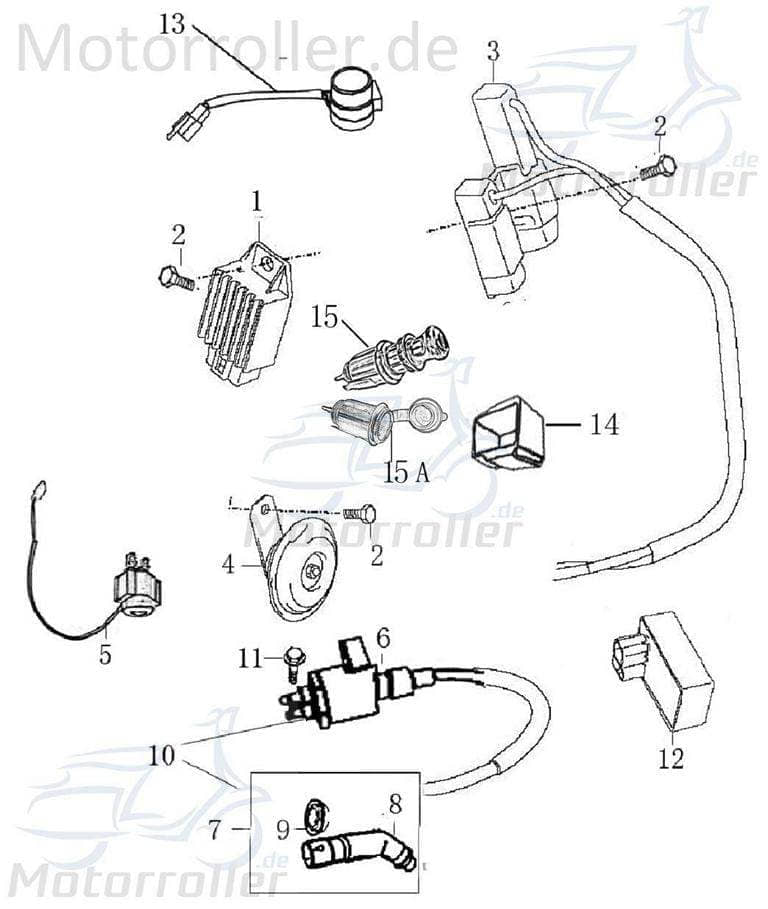 CDI Zündbox 25km/h 50 CDI-Einheit 1060003-16 Motorroller.de Steuergerät Blackbox Zündeinheit Scooter Kreidler Moped Service