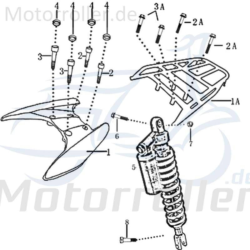 Jonway Galactica 2.0 RC 50 SoziusHaltegriff 50ccm 2Takt 1020813 Motorroller.de schwarz Beifaherhaltegriff Beifahrerhalter 50ccm-2Takt Scooter Kreidler