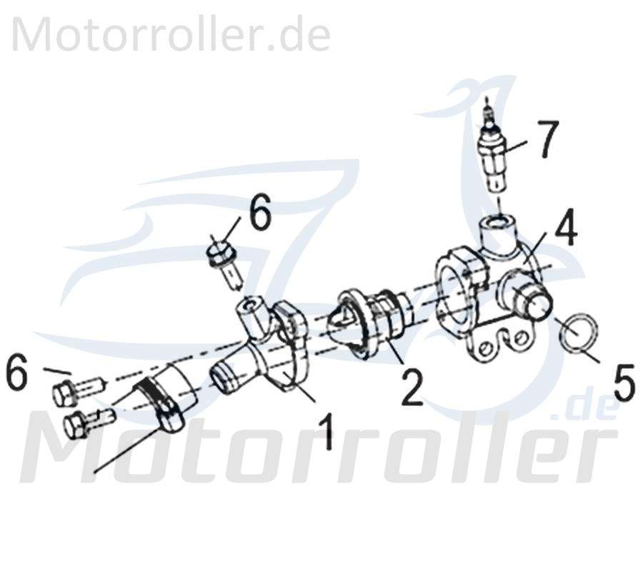Kreidler Insignio 125 2.0 Thermostat 125ccm 4Takt 750117 Motorroller.de Temperaturschalter Temperaturregeler Überhitzungsschalter 125ccm-4Takt Scooter