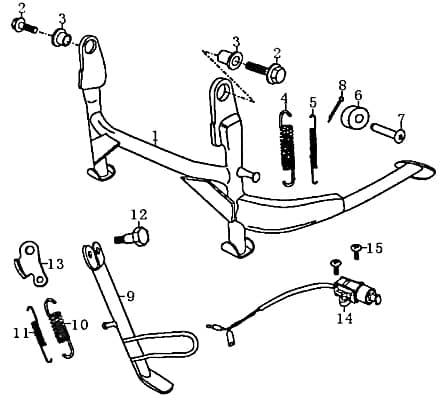 Rex RS125 Buchse Hülse Distanzhülse 125ccm 4Takt FIG 36A-7 Motorroller.de Lagerbuchse Distanz-Hülse Distanzbuchse Passhülse Passbuchse Abstandshülse
