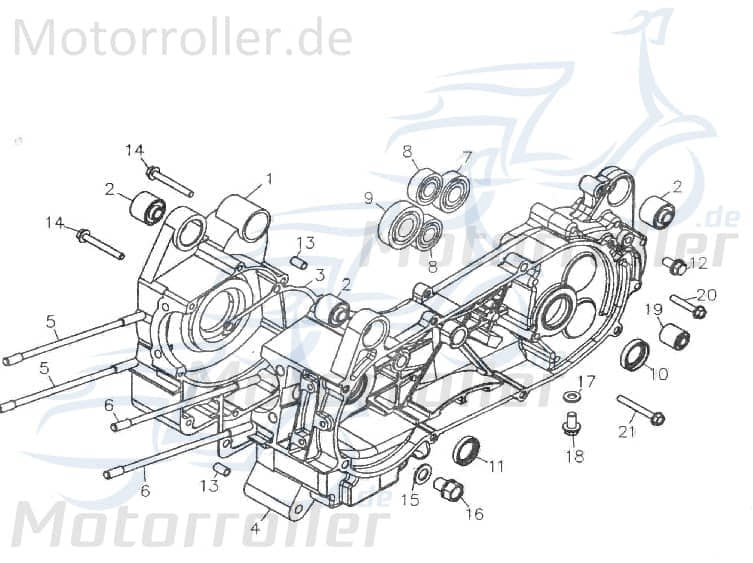 Simmerring 19.8x30x5mm Kurbelwelle Simmering ABR-96500-19305 Motorroller.de Wellendichtring Abdichtring Dichtringe Radialdichtring Öldichtring 139QMB