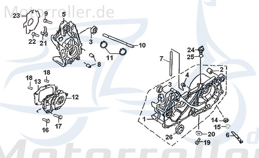 SMC Schraube M6x12mm Keeway Agora 50 Scooter B01070601264 Motorroller.de Bundschraube Maschinenschraube Flanschschraube Flansch-Schraube Bund-Schraube
