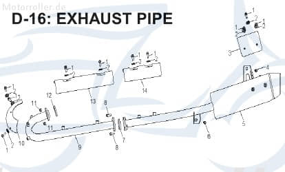 Dichtung für Schalldämpfer 16101203-000