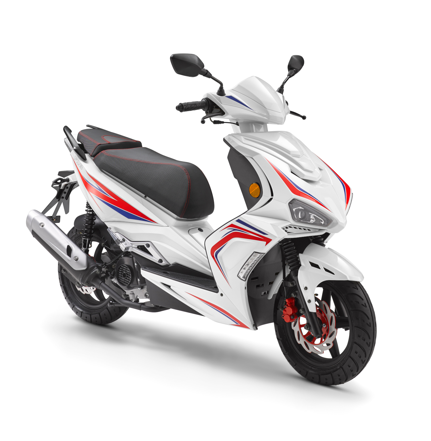 Motorroller Firejet F18-50 Sport 45 km/h weiß Euro 5 Scooter Roller Mokick