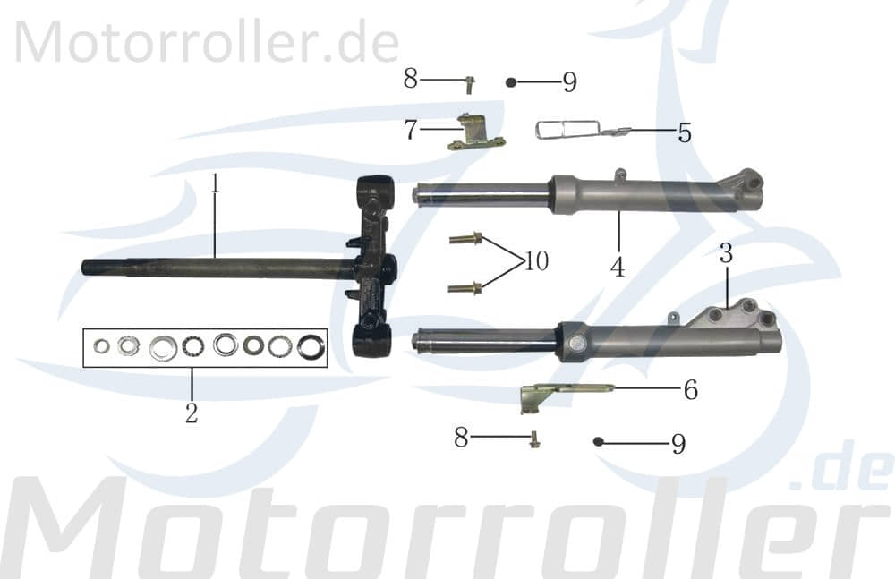 Gabel Links von PGO TB6A-090201000