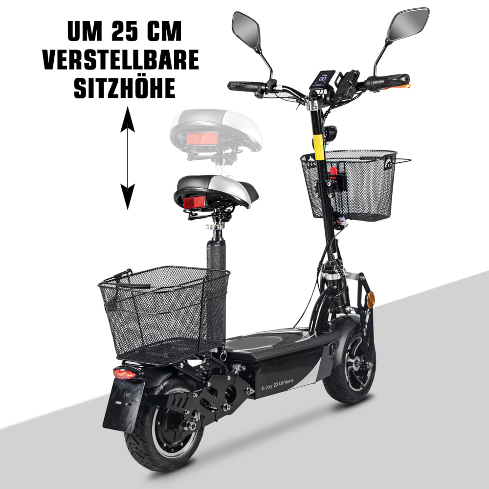 Elektroroller Scoody 20 E-Joy 20 km/h 36V-20Ah Lithium-Akku 500 Watt E-Scooter E-Roller