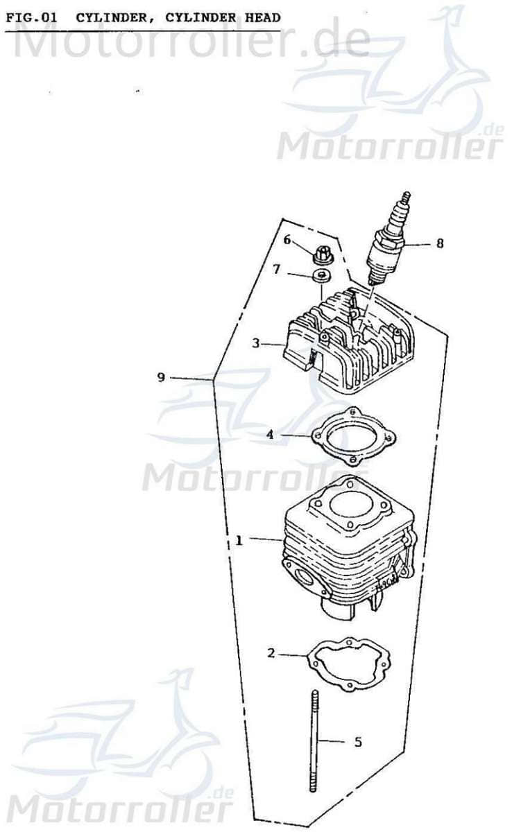 Sicherungsbundmutter M6 Rex Palermo Flanschmutter 740326 Motorroller.de Haltemutter Scooter Ersatzteil Service Inpektion Direktimport