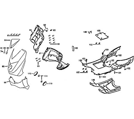 Kreidler MONZA 50 Race Urban Dekorsatz 50ccm 4Takt 86000-KY7-E000-FCS Motorroller.de Aufkleber Sticker Aufkleber-Set Deko-Set Aufklebersatz Kit
