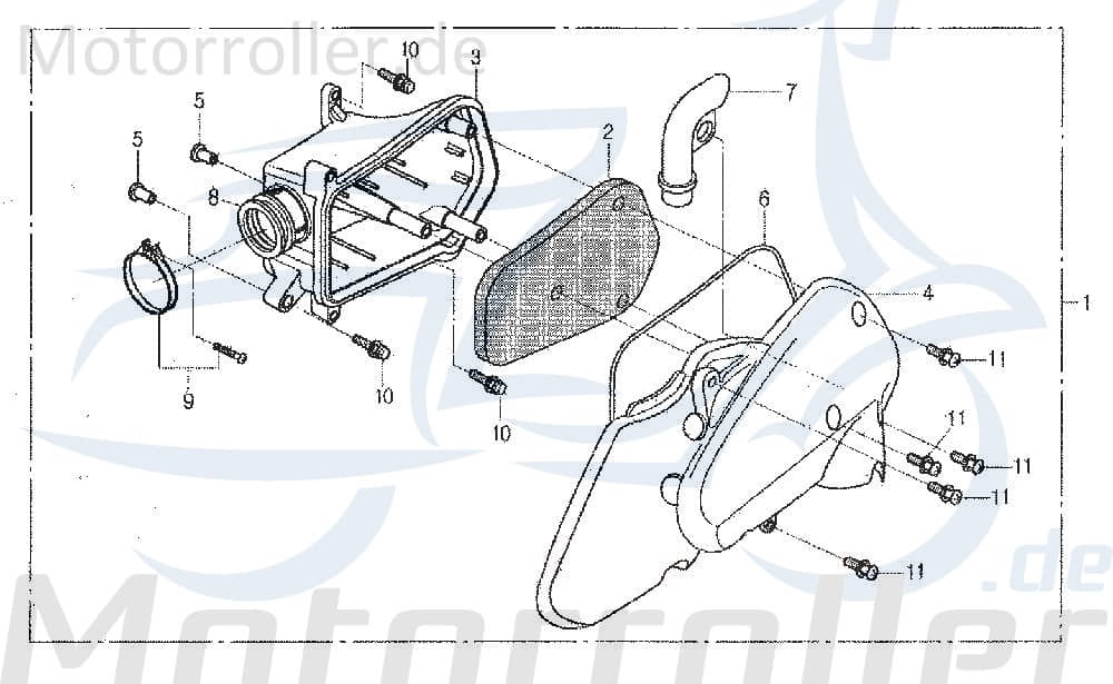 Einsatz Luftfilter SJ Luft-Filter 17205-SE1-0000
