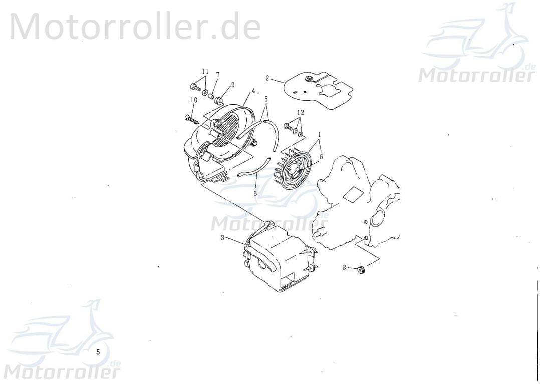 Schmutzfänger oben 75010 von Motorroller.de