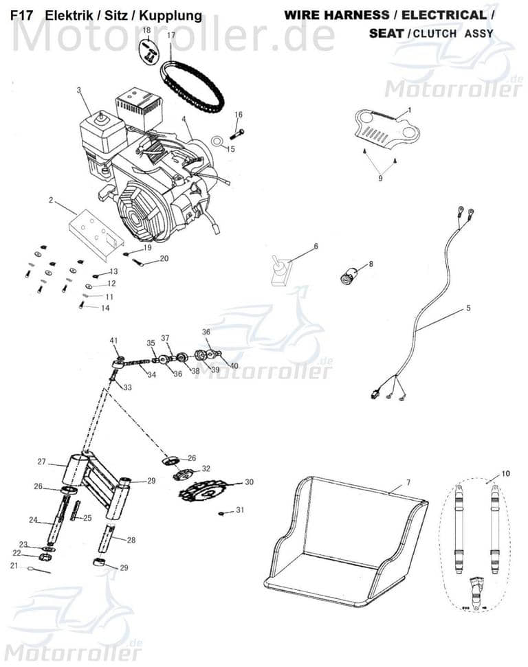 Kronenmutter M14x1.5 Tongjian Sicherungsmutter 250ccm 4Takt Motorroller.de Sicherheitsmutter Kronensicherungsmutter 40ccm 4Takt Buggy BUGGY 250