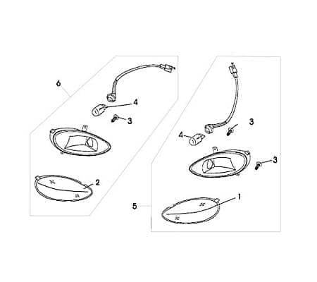 Blinker vorn rechts Rex RS125 QM125T-10D Blinklicht 83435 Motorroller.de Signalleuchte Blinkleuchte Kreidler Florett RMC 125