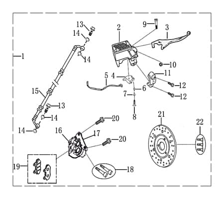 Rex E-Rex Bremsschlauch Bremsleitung Hydraulikschlauch 50ccm elektro 703031 Motorroller.de Hydraulik-Schlauch Hochdruckleitung Hydraulikleitung Jonway